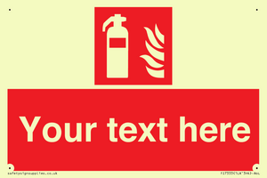 Custom Fire extinguisher Sign